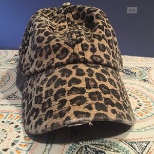 Leopard Target baseball hat